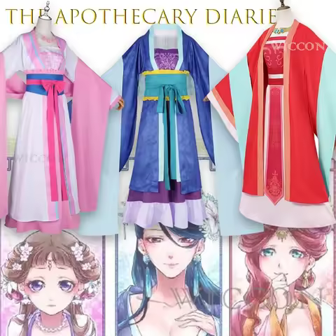 BThe Apothecary Diaries Ritsuki Rika Gyokuyou Cosplay Ancient Dress Anime Harem Costume Kingdom Char