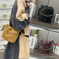 LOEWE24s New Style Soft Napa Sheepskin Flamenco Purse Bucket Bucket Bag Lucky Bag Bucket Bag Small B