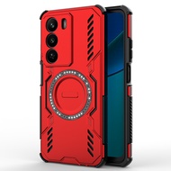 Lereach Magnetic Case for Realme C73 5G / Realme Narzo 80 Lite Cooling Back Cover Shockproof Anti-Sl