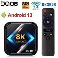 DQ08 RK3528 Smart TV Box Android 13 Quad Core Cortex A53 Support 8K Video 4K HDR10+ Dual Wifi BT Google Voice 2G16G 4G 32G 64G TV Receivers