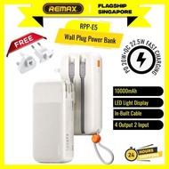 Remax RPP-E5 Portable Powerbank 10000mAh With Charging Head Inbuilt Cable IOS Cable Type C Cable