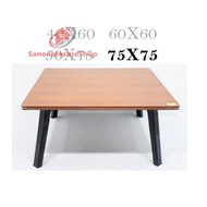 โต๊ะญี่ปุ่นขนาด75x75 ซม. ขาแข็งแรง กางง่าย สะดวกขนาดพอเหมาะ ใช้งานได้หลากหลายโต๊ะพับอเนกประสงค์ sn99