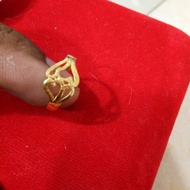 Cincin emas asli 24k berat kadar 999.5/97%