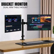 CONX TV Monitor Bracket Table Mount Dual Arm VESA 100 x 100 13-27 Inch TV