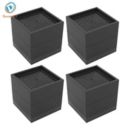 [Dovewill] Non Slip Furniture Raiser Block Black 7.8x7.8x4cm H26full