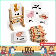 [sgstock] Coogam Color Blocks Spelling Games, Flash Cards Wooden Matching Letter Puzzle for Kids, 2 