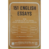 BOOK 151 ENGLISH ESSAYS USED ORIGINAL