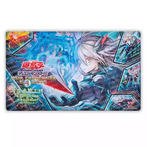 600X350X2Mm Diy Yu-Gi-Oh! Sky Striker Ace Zero Card Battle Mat Ygo Single Player Board Game Card Bat