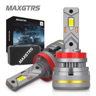 Maxgtrs 2X Turbo LED H4 9003 HB2 H1 H7 H8 H11 9005 9006 chùm đèn pha 200W CANBUS xe đèn pha phía trư