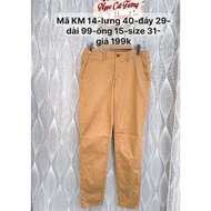 Men's khaki pants, men's fabric pants, men's jeans 2hand SIZE basic genuine brand - secondhand (2han