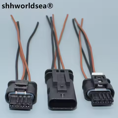 shhworldsea 4 Pin Female Connector 805-122-541 Automobile Exhaust Pipe Electronic Valve Wire Harness