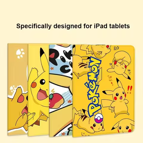 Pokemon Pikachu For iPad 10.2 8th 2018 2017 9.7 Case For Pro 11 iPad Air 5 Mini 4 5 6 Air 4 iPad 10t