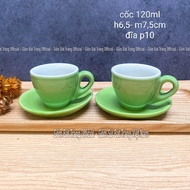 [NHIỀU MẪU] Cốc Cafe Máy To 120ml Bộ Cốc Pha Cafe Espresso Bát Tràng Cao Cấp