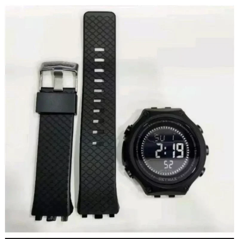 Strap Jam Tangan SKYMAX 1810G Tali Rubber BAKUREH Watch