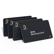 RFID Blocking Cards - 4 pcs Premium Contactless NFC Debit Credit Card Passport Protector Blocker, Sm