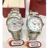 100% Original J.Bovier  Men  Fashion Japan Quartz Analog Stainless Steel Watch B05-185M