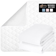 Gorilla Grip Washable Toddler Mattress Incontinence Pads, Reusable Waterproof Bed Underpads, Absorbe