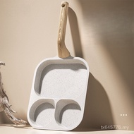 Hamburger Telur Leper Kuali Kecil Alat Steak Sarapan Telur Rebus Tidak Melekat 3-dalam-1 Kuali Pengg