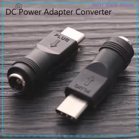 [NC]1PC DC Female Power Adapter Converter Jack To USB Type C Male Connector 5.5x2.1mm[NC]