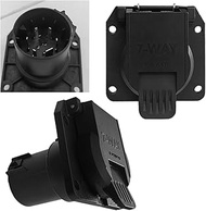Replacement 7-Way RV Blade Socket, USCAR to 7 Pin Trailer Connector for Ford, Chevy, Dodge, Silverad