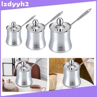 [LzdyyhacMY] Coffee Pot Butter Warmer Long Handle Stainless Steel Chocolate Melting Pot