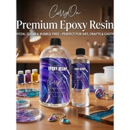 CaryOn Premium Epoxy Resin 3:1 AB Glue Crystal Clear Hard PVC DIY Mold Craft Premium Standard 1KG