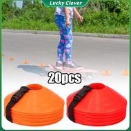 20pcs Soccer Discs Bucket Marker Soccer Training Disc Multi-Sport Lightweight Discs