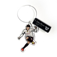 Football Star Cartoon Acrylic Keychain