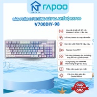 Genuine Rapoo V700DIY-98 RGB Mechanical Keyboard – Hot Swap Full Keys, Gasket Mount, Bluetooth 5.0, 