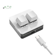 Custom Mini Keyboard 2 Key RGB Macro OSU Keypad Programmable Mechanical Keyboard for Gaming Working,