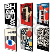 Bauhaus Large Frame Poster A1 & A2 Wall Decor