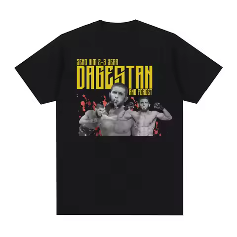 Send Him 2-3 Years Dagestan and Forget T Shirt Islam Makhachev Fans Funny T-shirt Men Women Fashion 