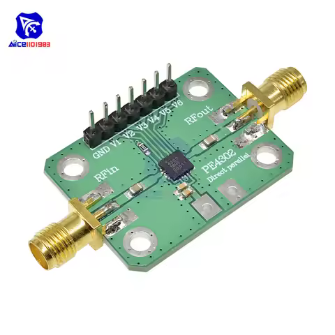 diymore RF Attenuator with PE4302 Numerical Control Parallel Immediate Mode 1MHz~4GHz Attenuation Ra