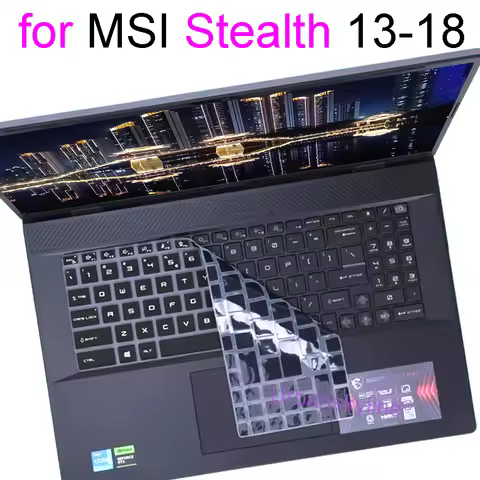 Keyboard Cover for MSI Stealth 18 A18 16 A16 14 15 15M GS66 HX AI A3XV A1V A2HW A2XW A13V Silicone C
