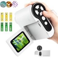 Microscope for Kids, [3-in-1] 1000X Handheld Mini Scope with 2" LCD Screen, Portable Miniscope for K