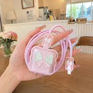 Apple 20W Charger Protective Case Painted Bow Protective Case