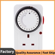 24-Hour Segmented Timer Switch-Energy-Saving Plug Timer Socket Kit-with Programmable Time Controller