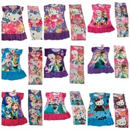 12pcs Wholesales Girl Dress Borong Gaun Budak Cartoons