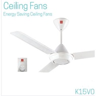 (Ready Stock) K15V0 3blade regulator ceiling fan 60” (white,cooper brown,brown,silver,(KDK)