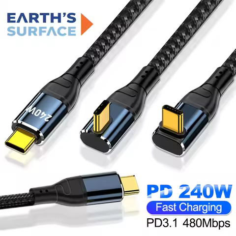 240W USB Type C Fast Charging Cable PD3.1 480Mbps Data Transfer USB C Charger Wire for iPhone 16 Xia