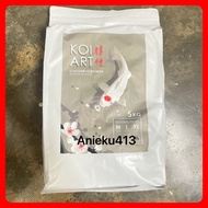 Koi Art Fish Food 2in1 Growth + Color with Nutrition Oil Floating Pellet Value Pack - 5KG