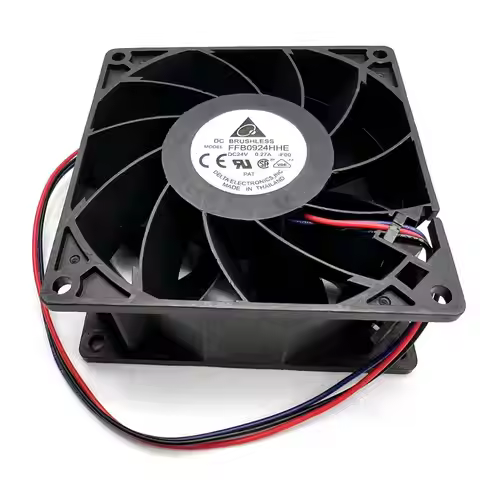 Delta Electronics FFB0924HHE F00 DC 24V 0.27A 90x90x38mm 3-Wire Server Cooling Fan