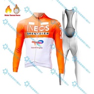 2026 Ineos Ineos Team Autumn Winter Fleece Lining Long-Sleeved Cycling Jersey Road Warm Cycling Jers