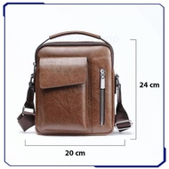 Tas Selempang Pria Messenger Bag PU Leather - 8602
