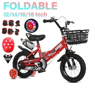 Foldable Children Bicycle Boy 2-3-4-6-7-10 Year Folding Kid Bike Girl +Send Helmet And Protective Ge