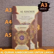Al Quran TAJWID JUMBO Al Khobir A3 Terjemah dan Translit Latin Perkata