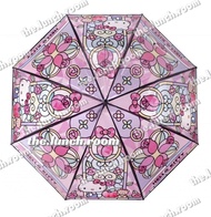 ☂️即日交收/寄出☂️ 第一代 7-11 SANRIO  Hello Kitty 吉蒂貓《彩繪玻璃傘》直遮/雨傘☔️