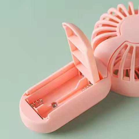652F Lightweight Handheld Fan Portable AM4 Battery Operated Small Fan for Outdoor Travel Office Wome