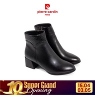[NEW ARRIVAL] Windy Women's Boots, PU Leather, Side Buckle, Height 5cm, Pierre Cardin Height 18cm - 