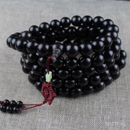 Ebony Buddhist Beads Rosary Necklace Old Material Wholesale Purple Sandalwood15MM108Manufacturer Woo